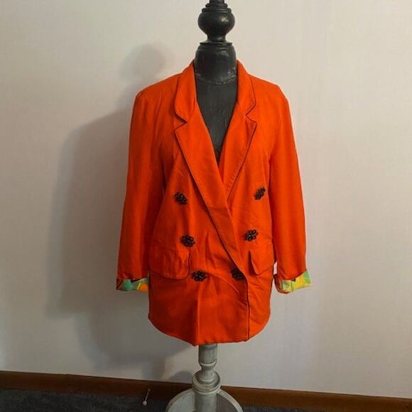 Platinum by Dorothy Schoelen Orange Vintage, size small - Picture 1 of 4